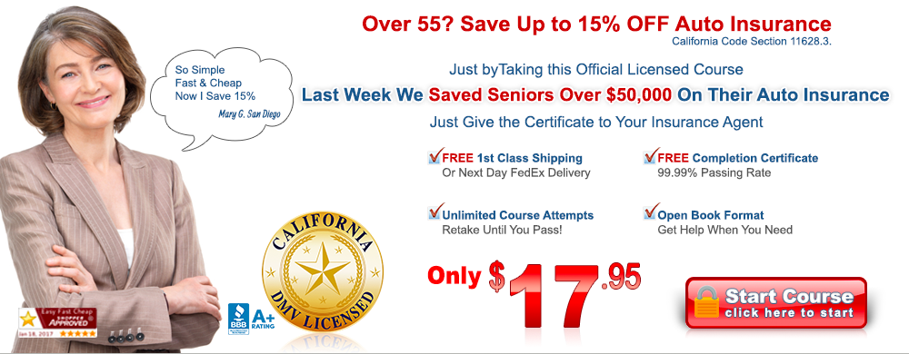 Mature driver traffic school online